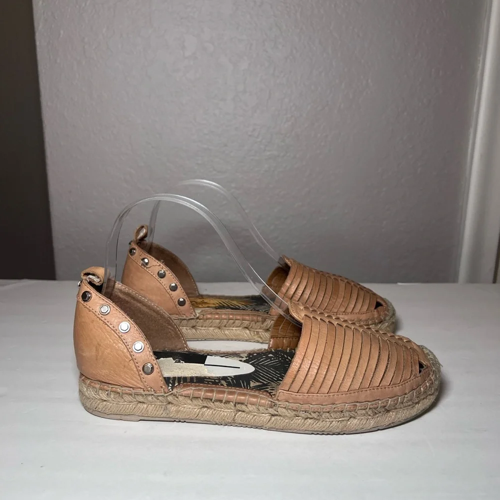 Dolce Vita Ceyla Espadrille Sandals Slip On Tan Brown Women Size 7.5